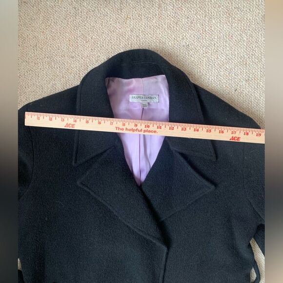 Jasper Conran Alpaca Wool Blend Lined Wrap Coat sz 10 PW 12 - Picture 7 of 11